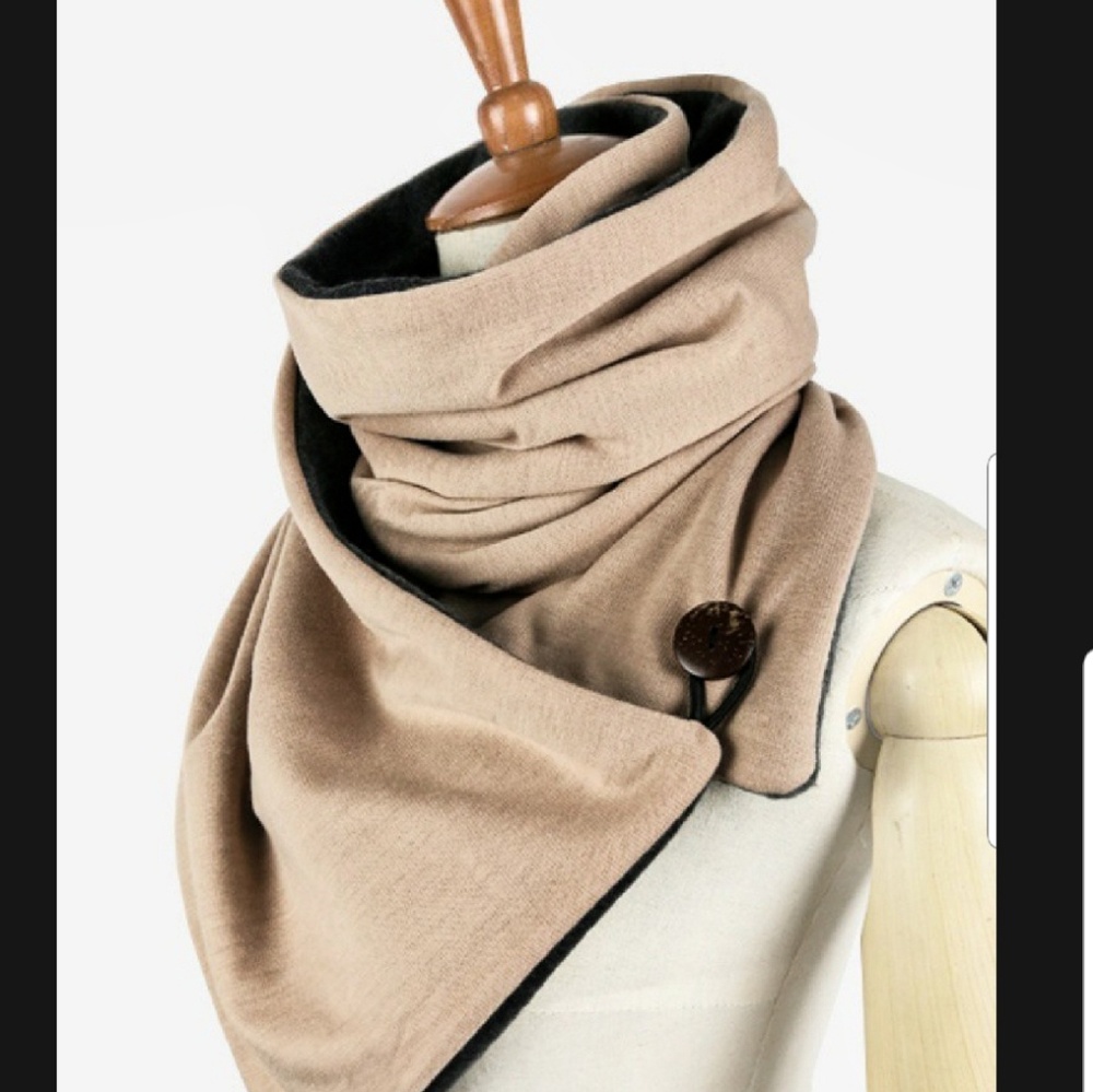 ☂️🌪Lovely, Elegant Wrap Button Scarf